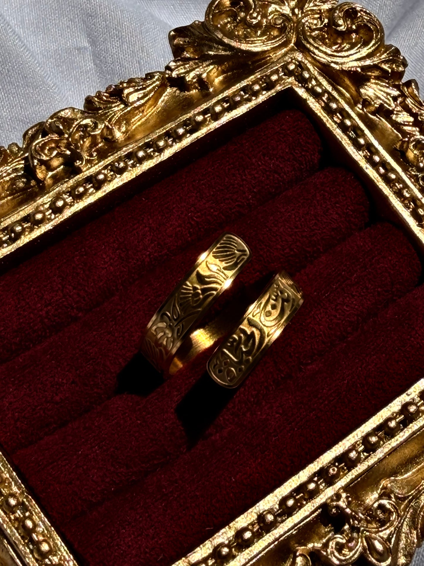 ‘You are life’ Arabic calligraphy ring
