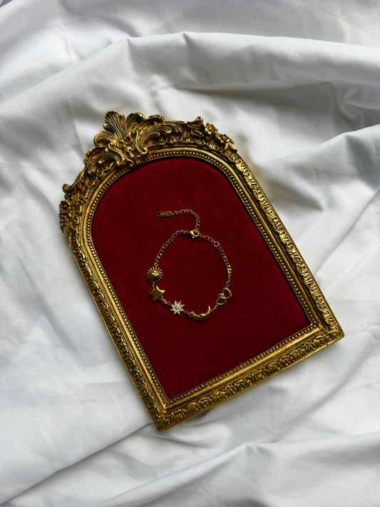 Cosmic gold bracelet