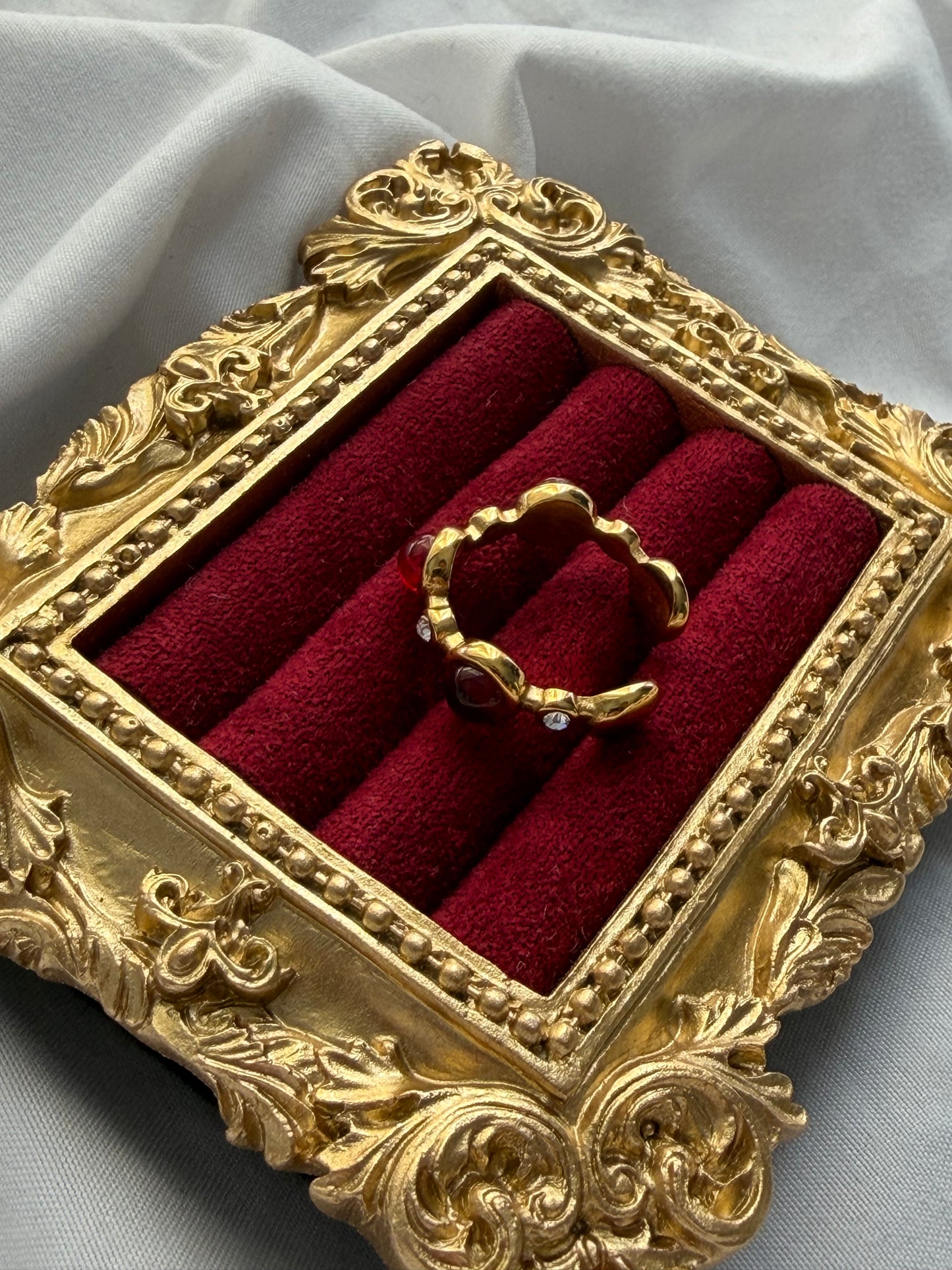 Vintage Ruby adjustable ring