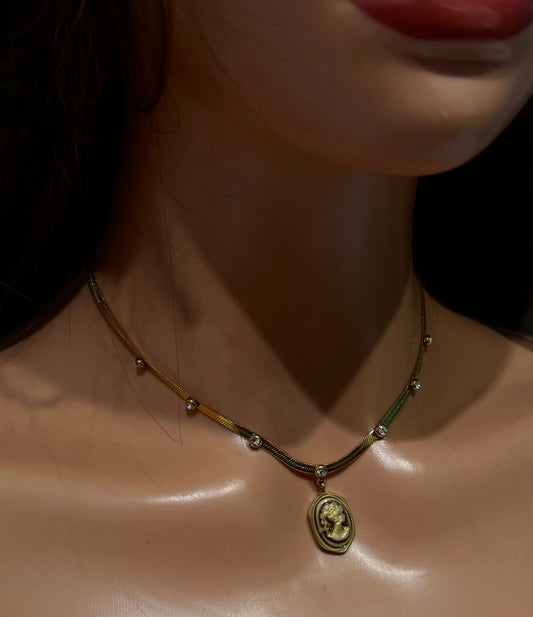Vintage Portrait necklace