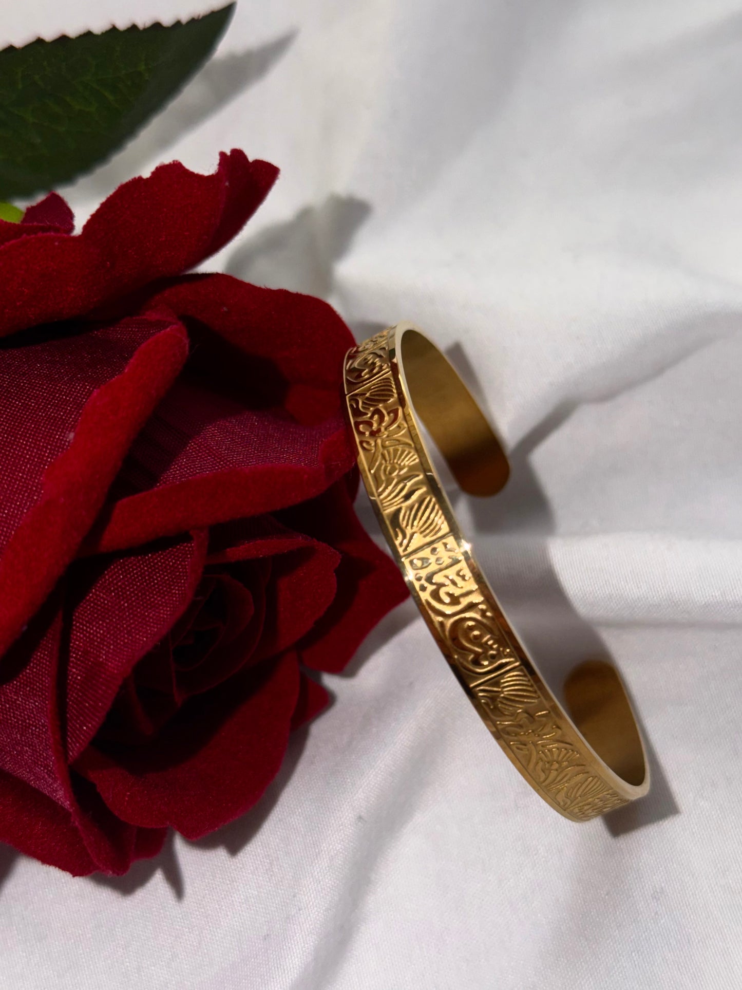 “You are Life” Arabic calligraphy bangle