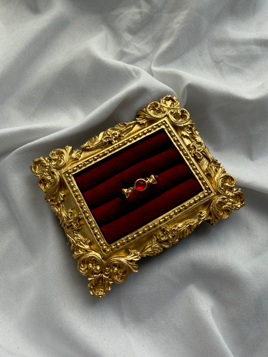 Vintage Ruby adjustable ring