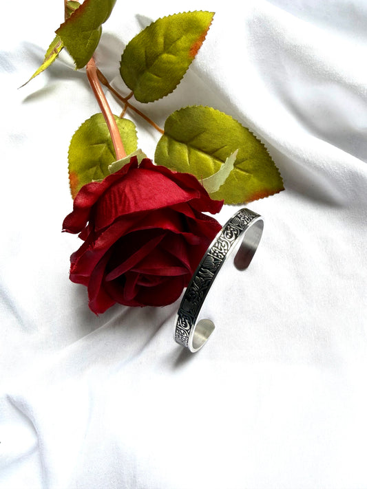 ‘You are life’ Arabic calligraphy bangle