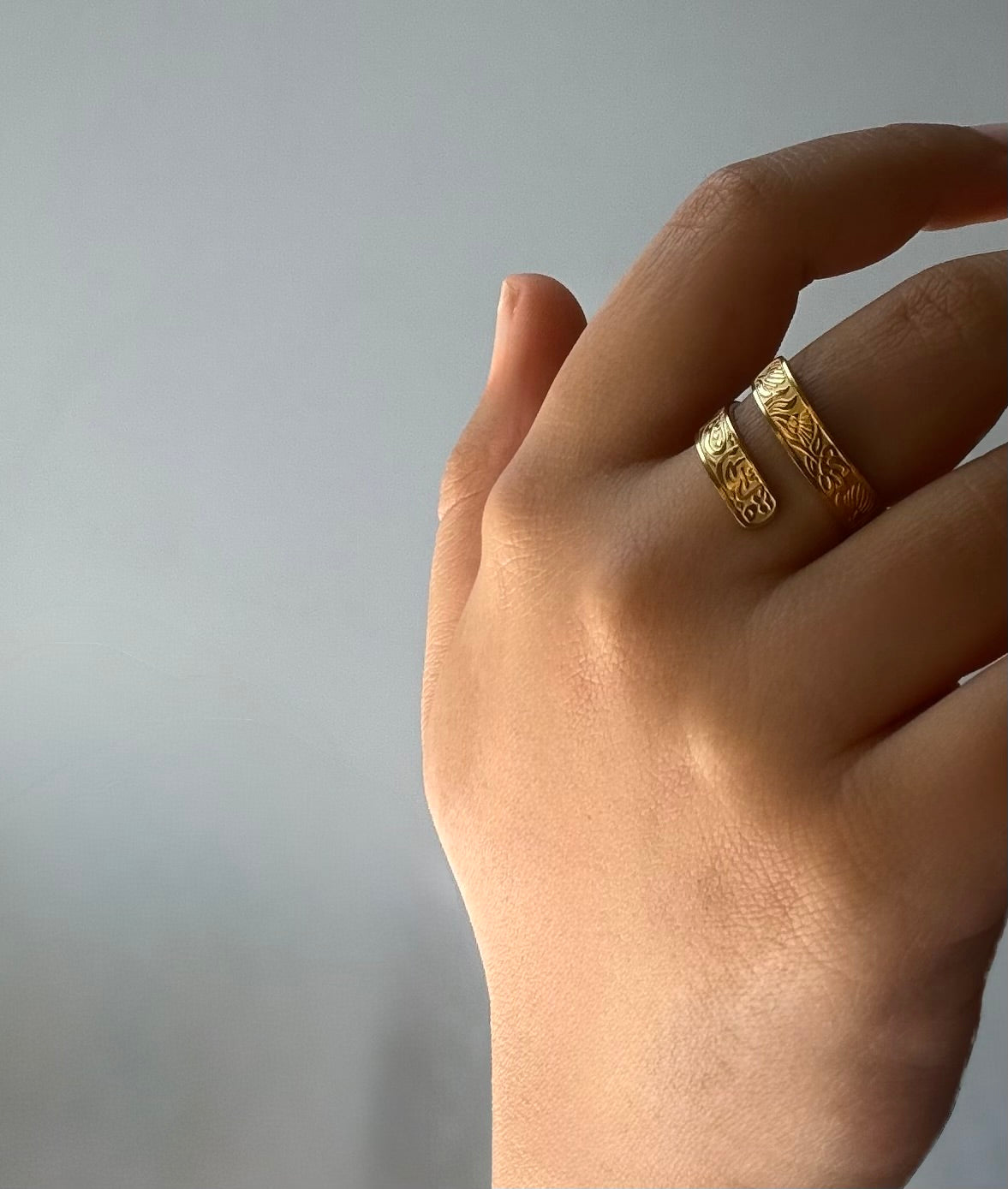 ‘You are life’ Arabic calligraphy ring