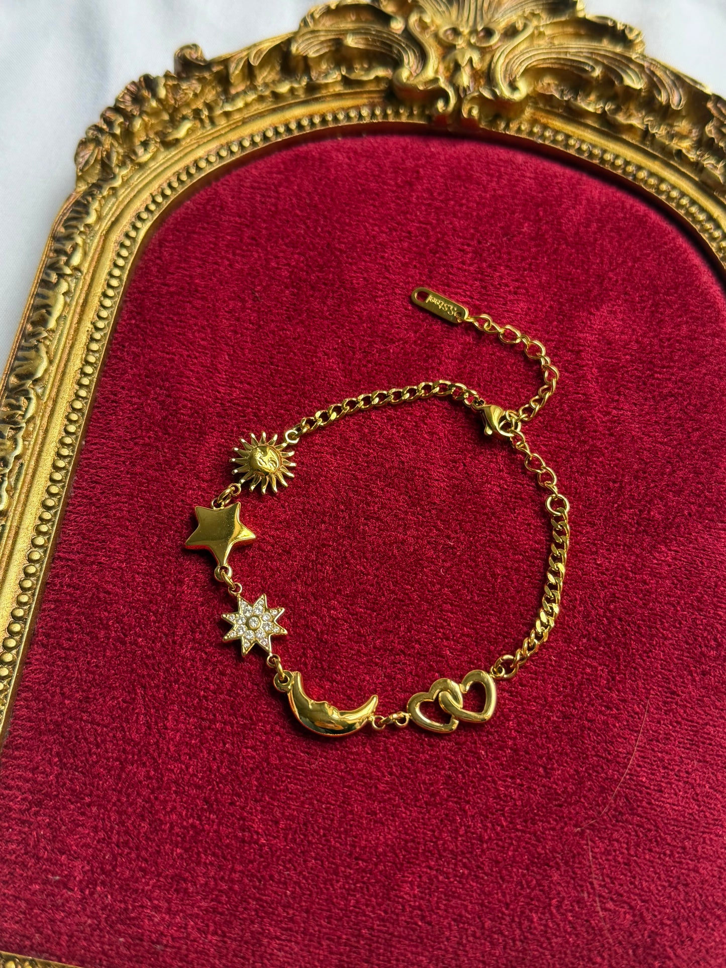 Cosmic gold bracelet